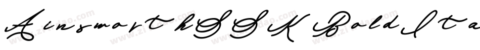 AinsworthSSK BoldItalic字体转换